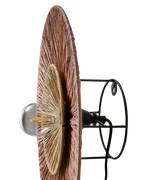 LANDO Vägglampa, Brun/natur 4