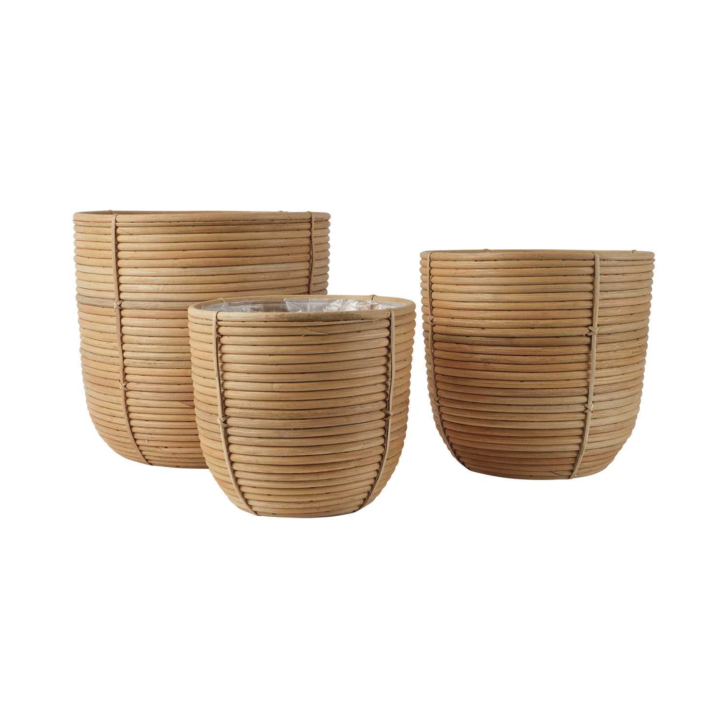 STINA Kruka, set om 3, Natur