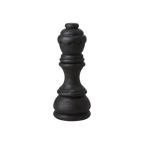CHESS Dekorativ schackpjäs, F, Svart