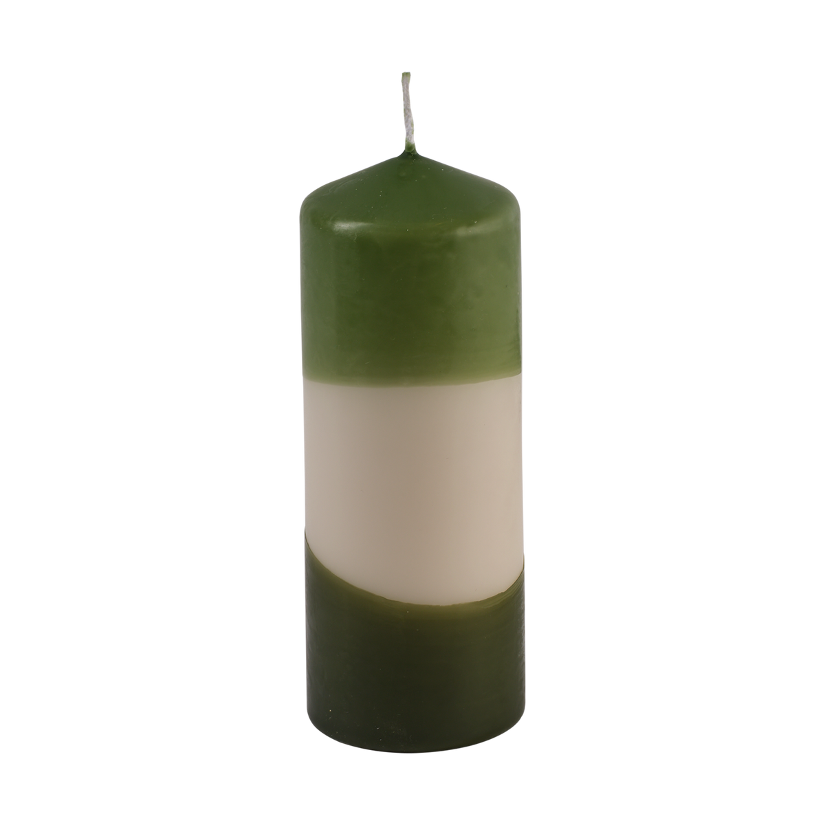 COLOURED PILLAR CANDLE Blockljus, Grön