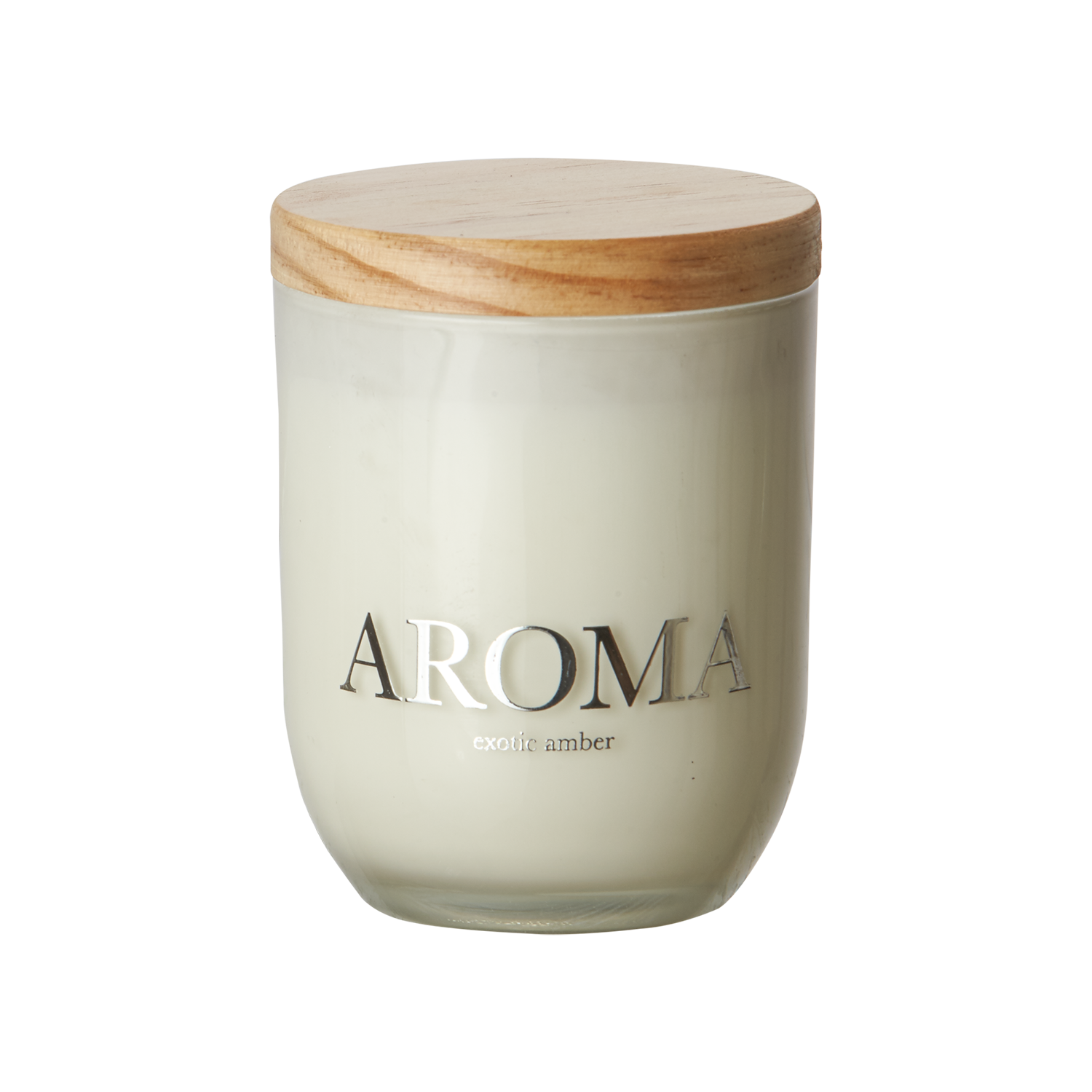 AROMA Doftljus S Exotic amber, Brun/vit