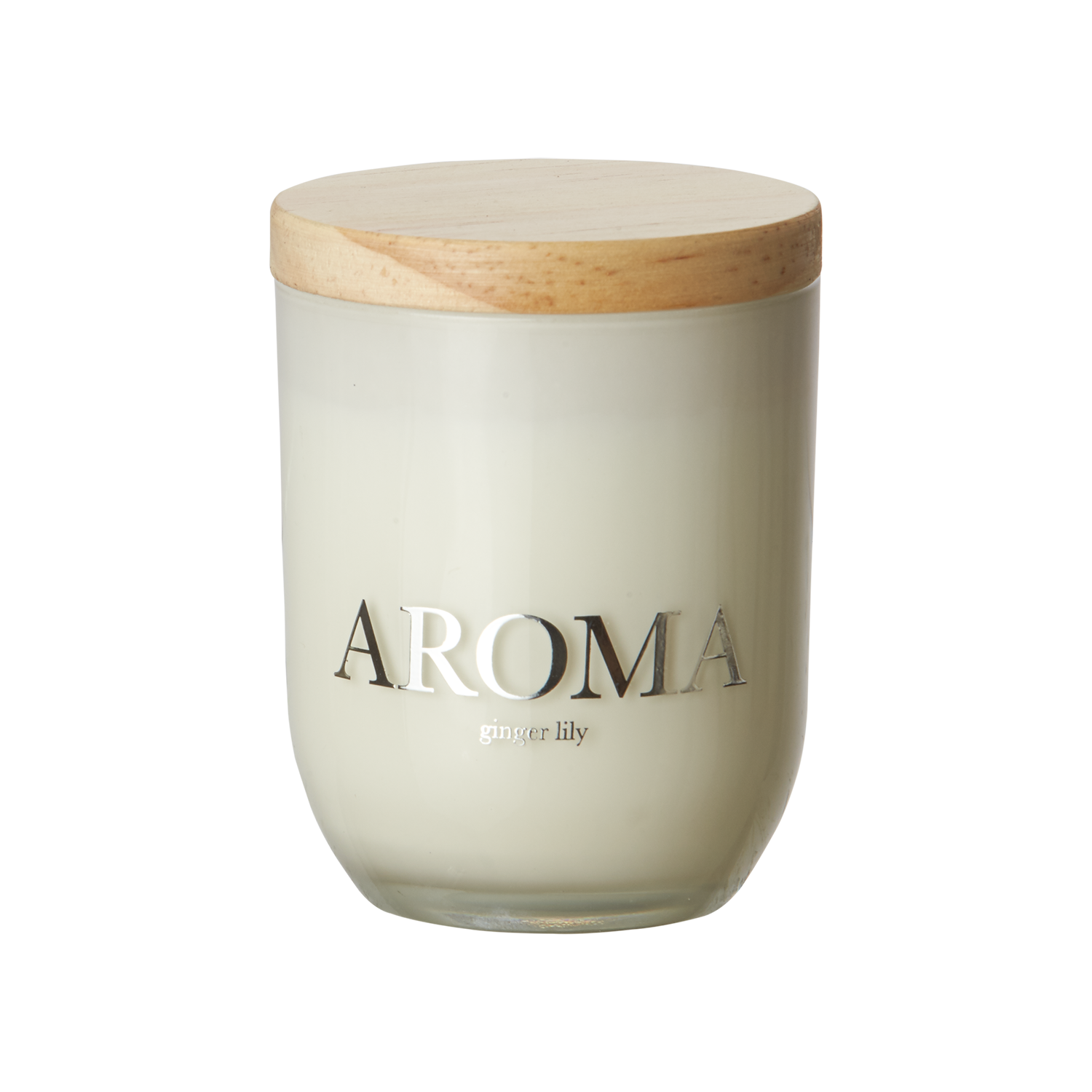 AROMA Doftljus S Ginger & lily, Brun/vit