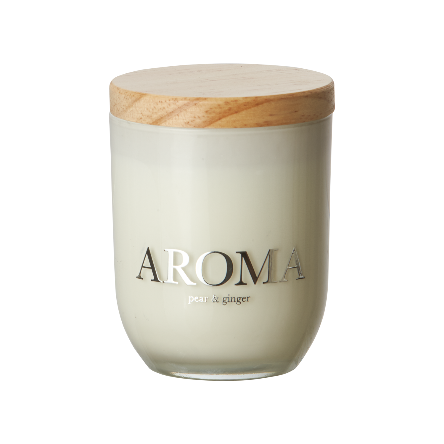 AROMA Doftljus S Pear & ginger, Brun/vit 2