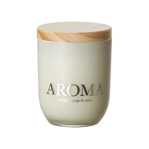 AROMA Doftljus S Persian orange & cassis, Brun/vit 2