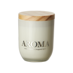 AROMA Doftljus S Rose, gardenia & bergamot, Brun/vit