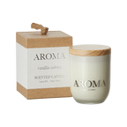 AROMA Doftljus S Vanilla cream, Brun/vit