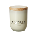 AROMA Doftljus S Vanilla cream, Brun/vit