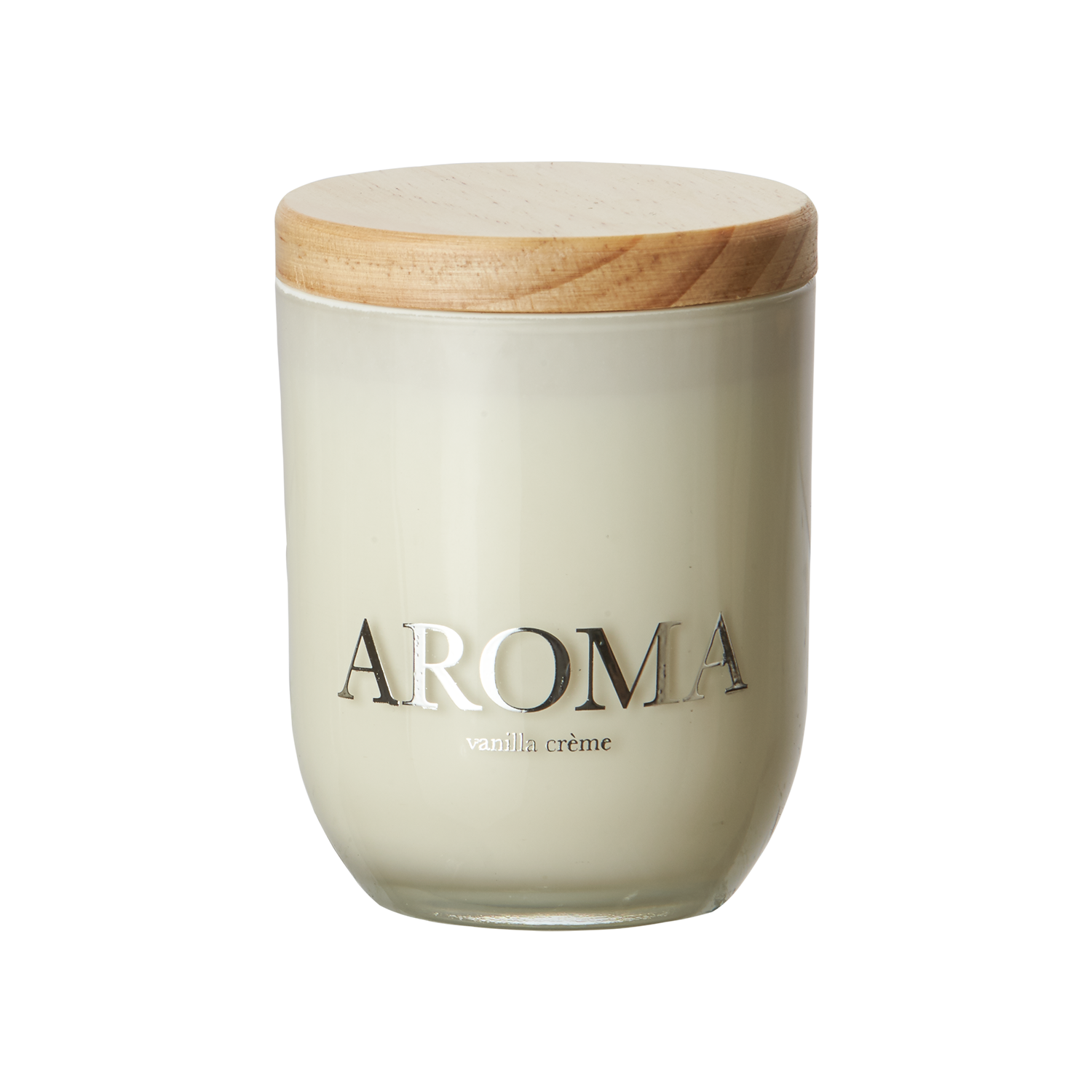 AROMA Doftljus S Vanilla cream, Brun/vit