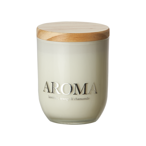 AROMA Doftljus S Lavender, orange & camomile, Brun/vit 2