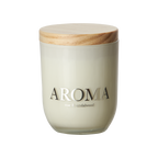 AROMA Doftljus S Rose & sandalwood, Brun/vit