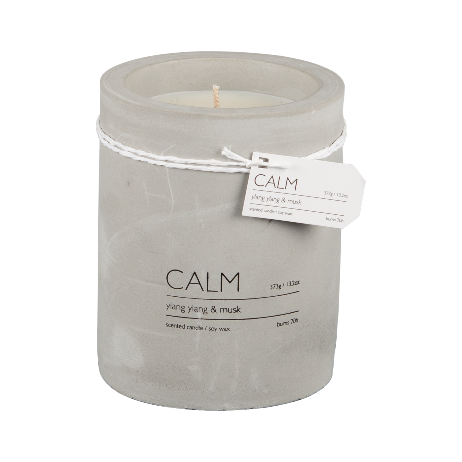 CALM Doftljus M Ylang ylang & musk, Brun/grå