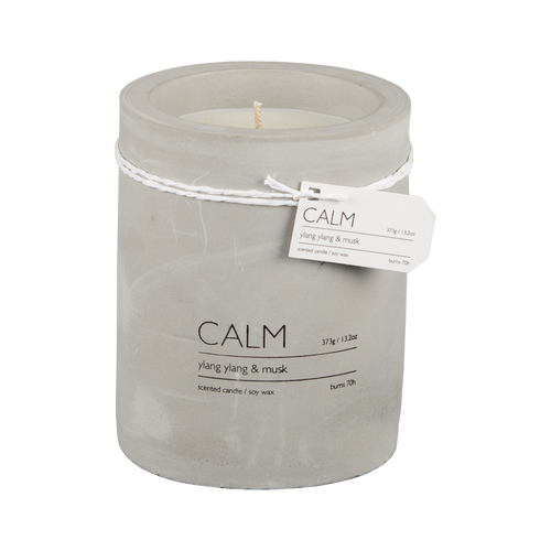 CALM Doftljus M Ylang ylang & musk, Brun/grå