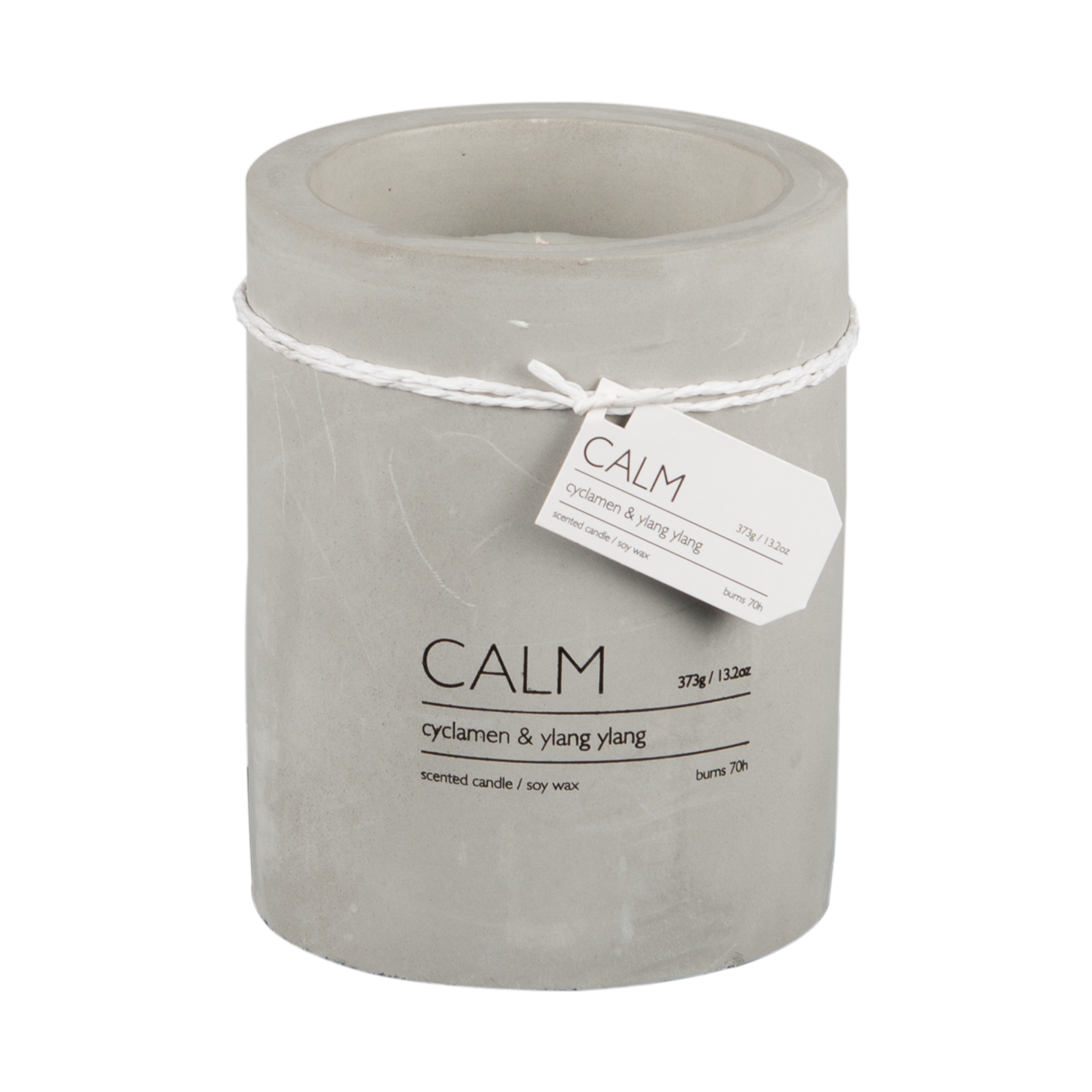 CALM Doftljus M Cyclamen & ylang ylang, Brun/grå