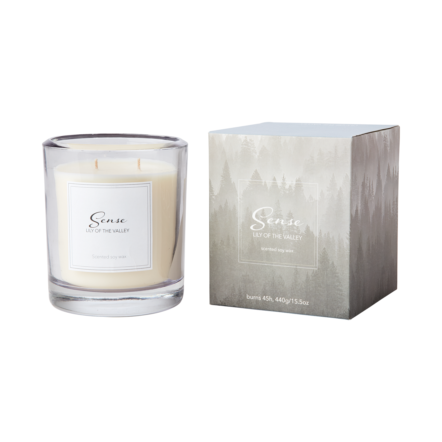 SENSE Doftljus Lily of the valley, Vit