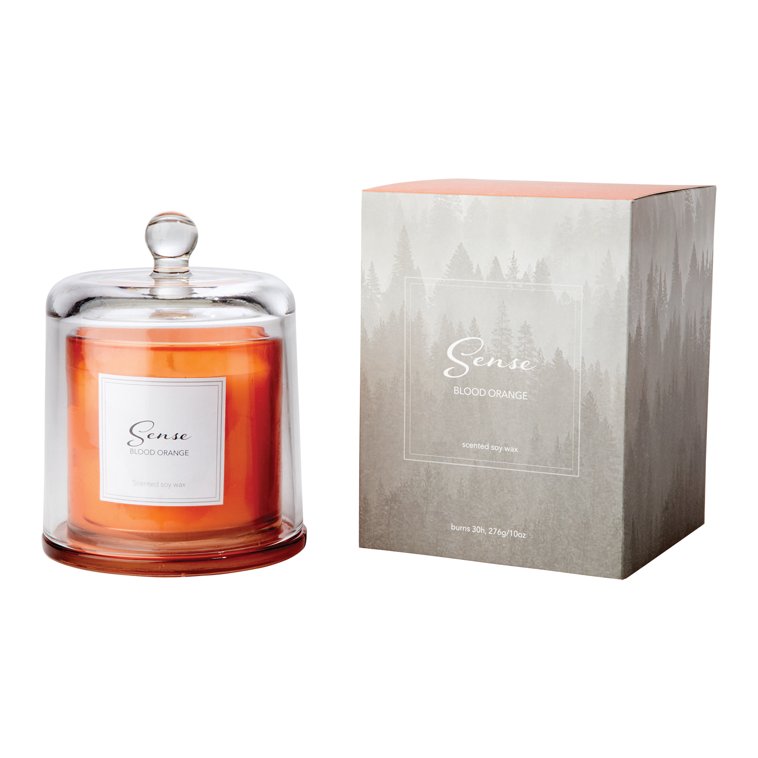 SENSE Doftljus med kupa Blood orange, Orange