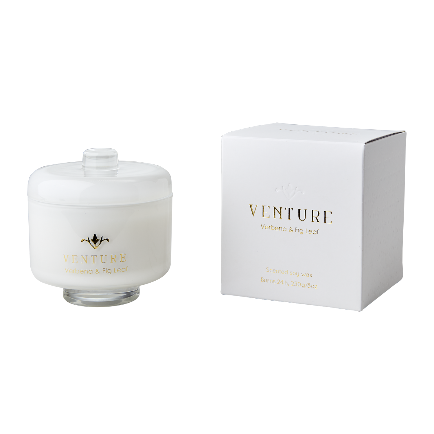 VENTURE Doftljus Verbena & fig leaf, Vit