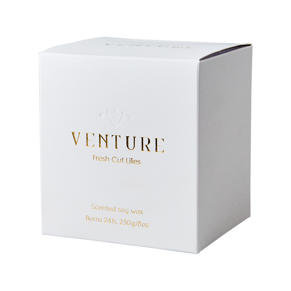 VENTURE Doftljus Fresh cut lilies, Vit
