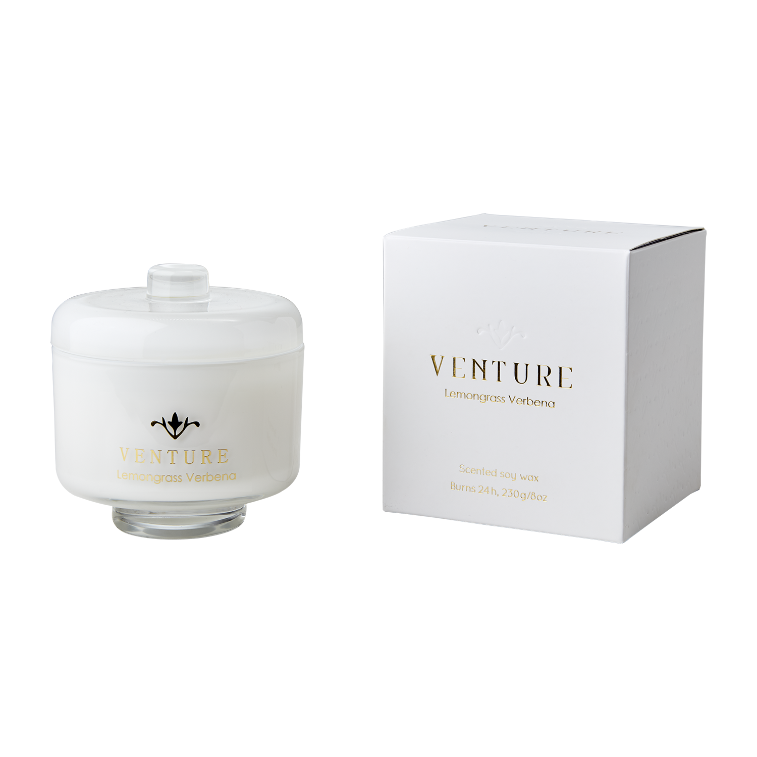 VENTURE Doftljus Lemongrass verbena, Vit
