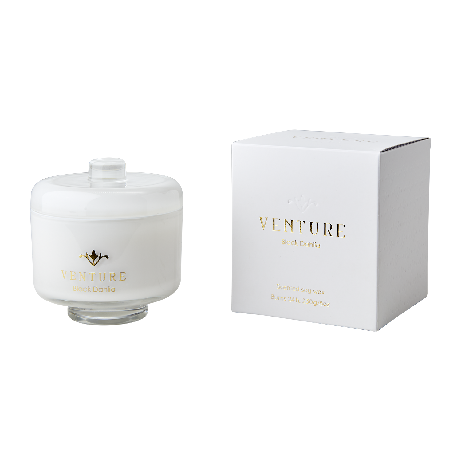 VENTURE Doftljus Black dahlia, Vit