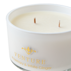VENTURE Doftljus Rosemary & white ginger, Vit