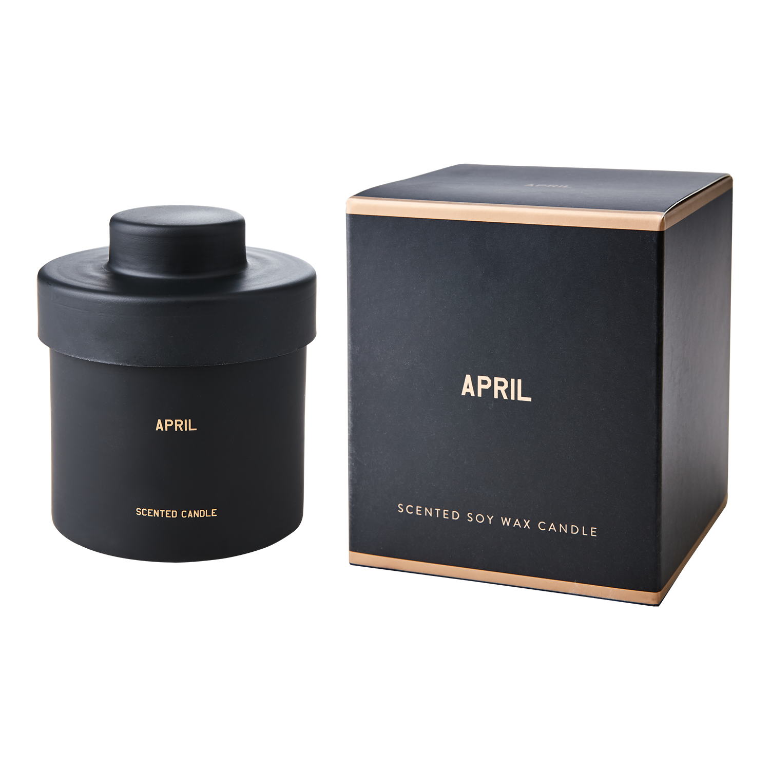 CALENDAR Doftljus Apple, bellflower, lemon & peach, Svart