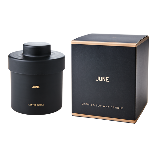 CALENDAR Doftljus Lemon, grapefruit, orange, apple & pineapple, Svart
