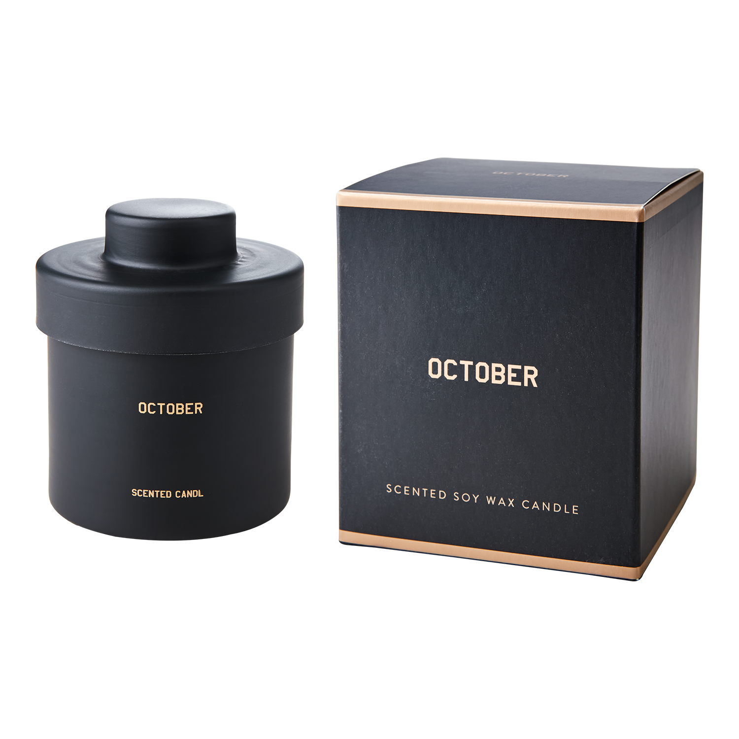 CALENDAR Doftljus Hazelnut & honey, Svart