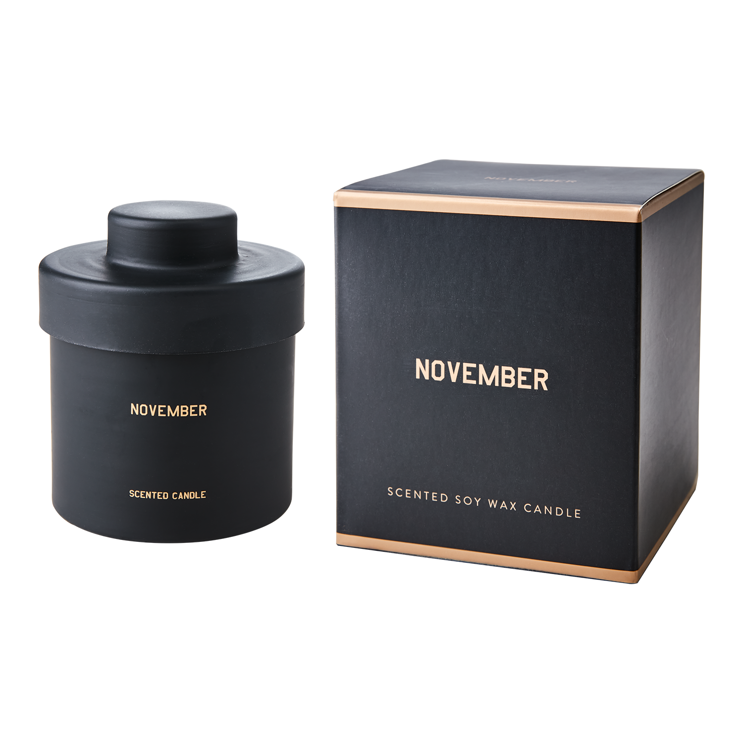 CALENDAR Doftljus Hazelnut & oat, Svart