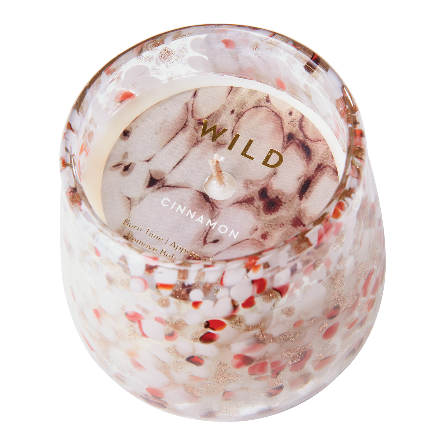 WILD Doftljus Cinnamon, Vit/röd 2