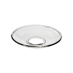 TINGLE Ljusmanschett i klart slätt glas utan mönster, diameter 8 cm