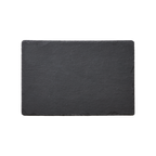 EBONY Fat i svart skiffer med naturligt brutna kanter, 45 × 15 cm – bild 3