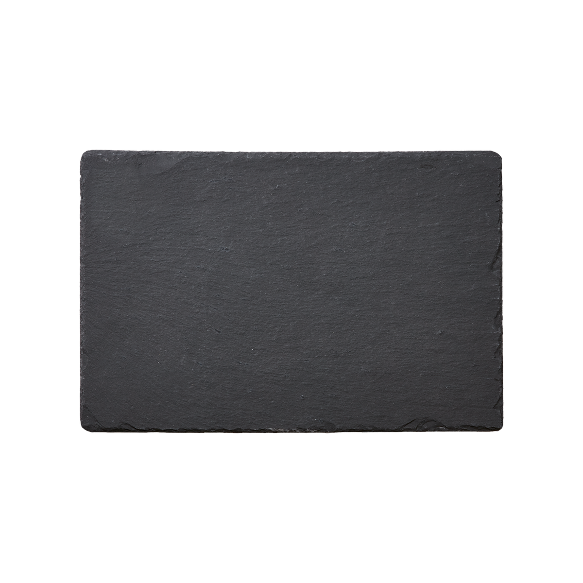 EBONY Fat i svart skiffer med naturligt brutna kanter, 45 × 15 cm – bild 3