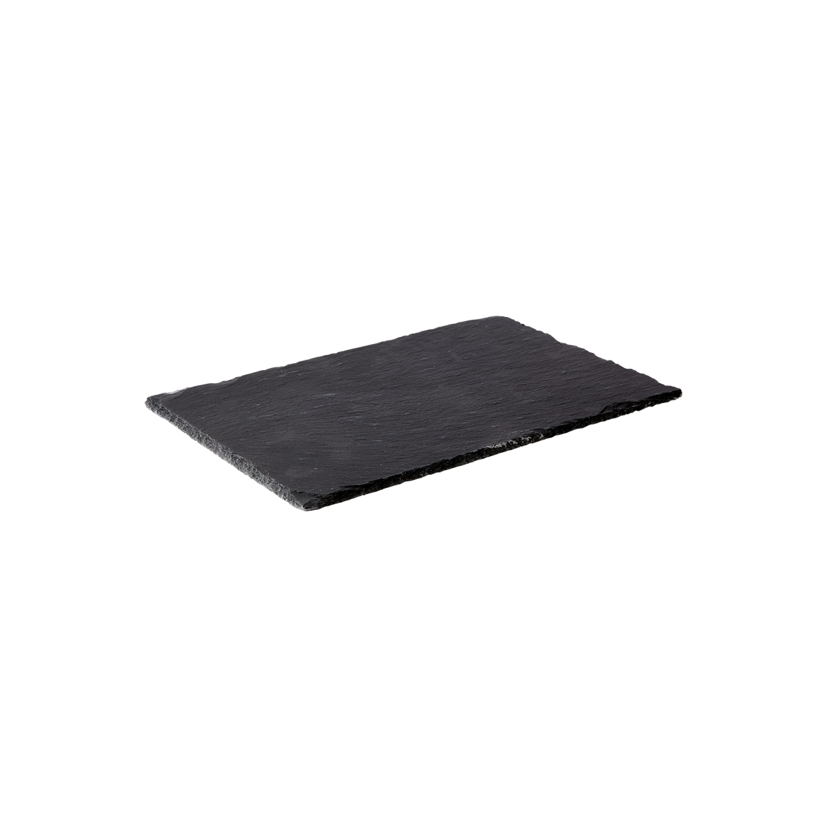 EBONY Fat i svart skiffer med naturligt brutna kanter, 45 × 15 cm – bild 4