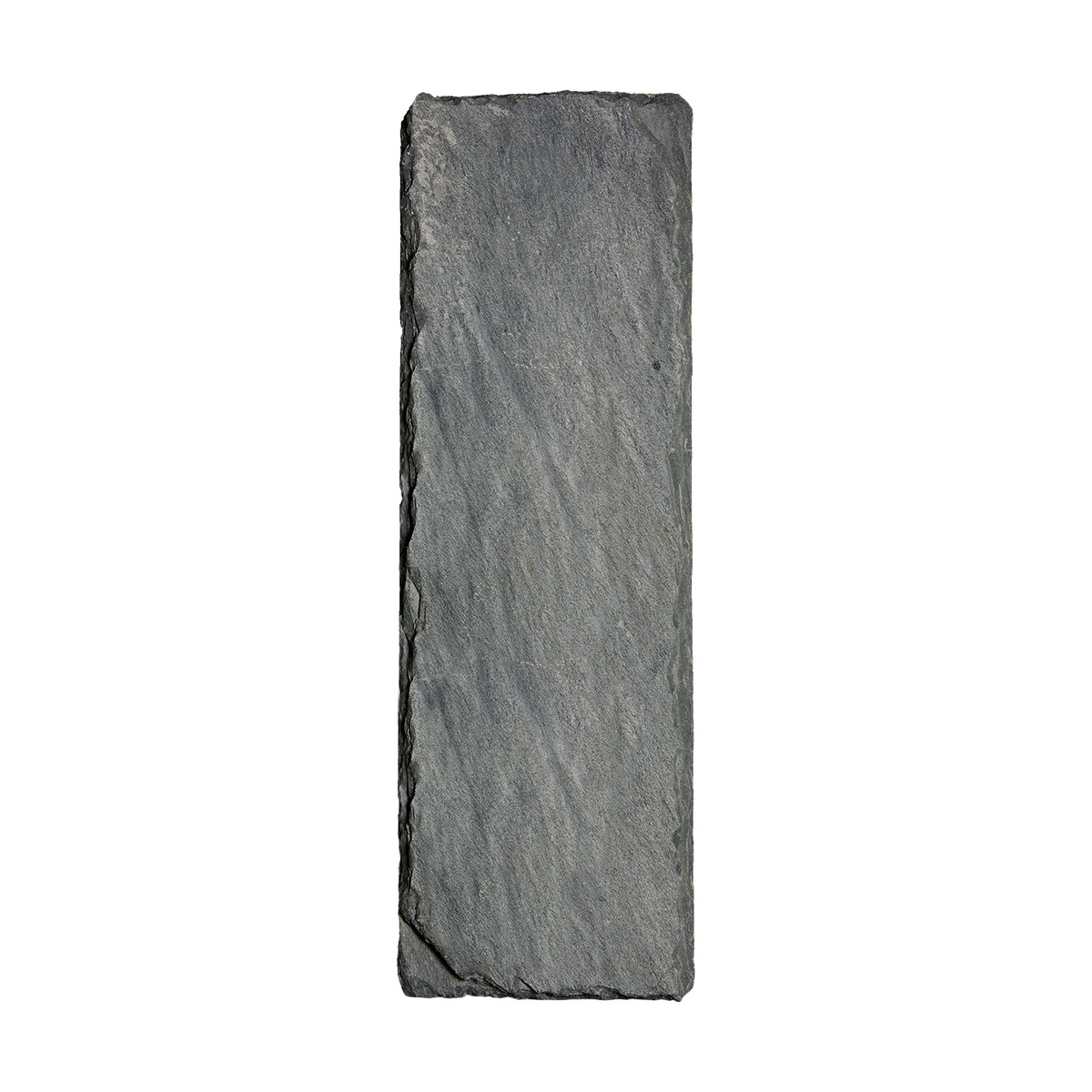 EBONY Fat i svart skiffer med naturligt brutna kanter, 45 × 15 cm