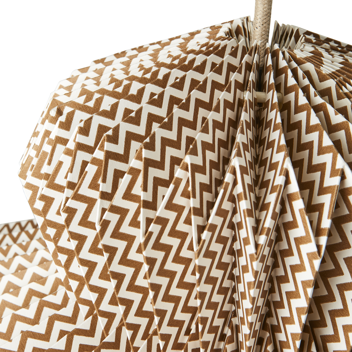 UNI Lampskärm, Brun/vit 5