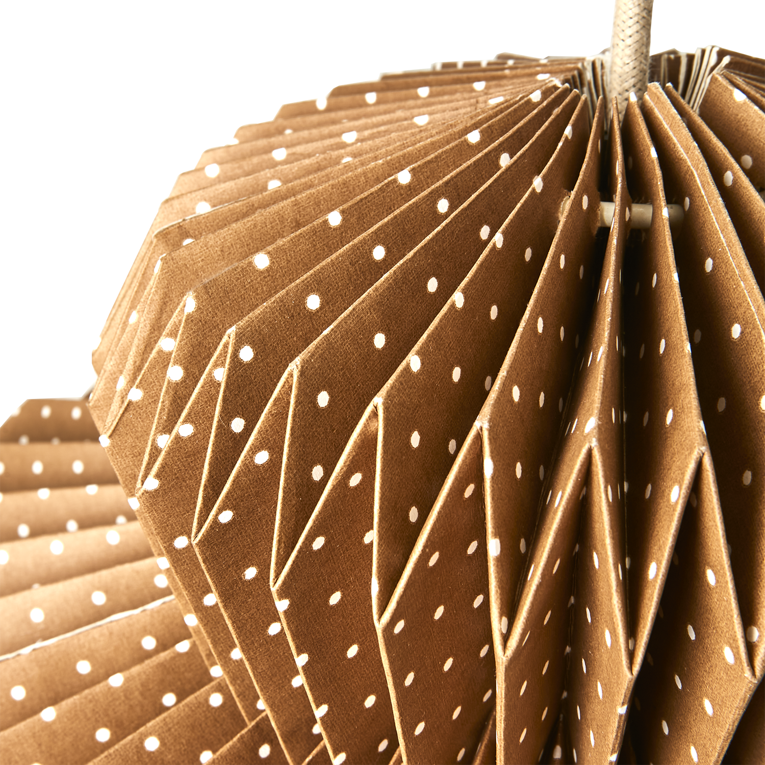 UNI Lampskärm, Brun/vit 2