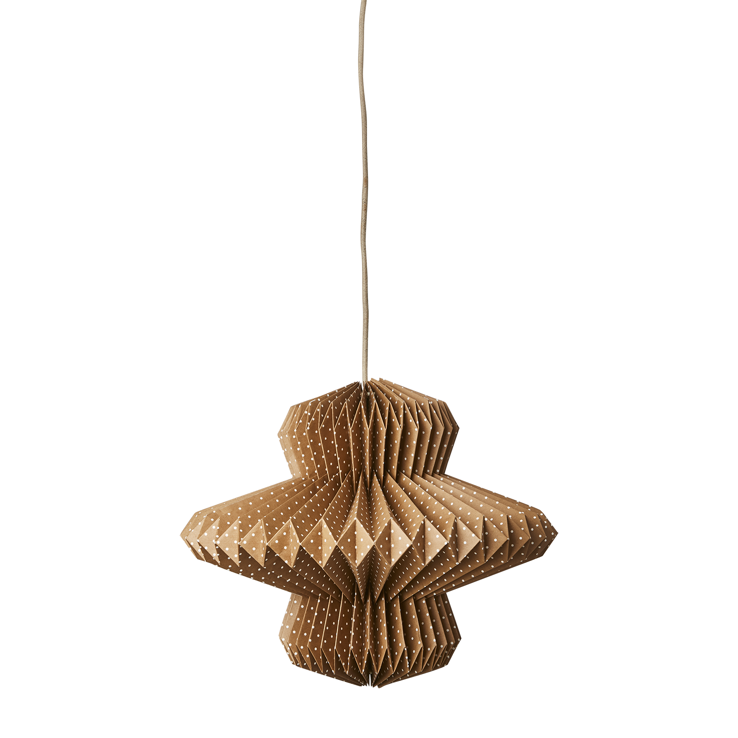 UNI Lampskärm, Brun/vit