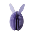 BUNNY Påskdekoration i lila vikt papper, ägg med kaninöron, höjd 12 cm