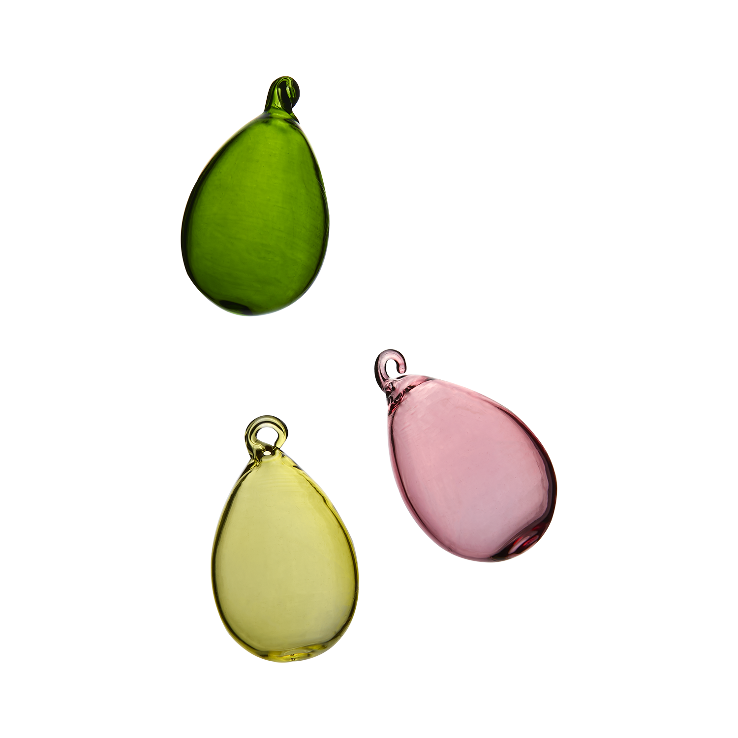 BUNNY Påskdekoration, 3-pack, Rosa/grön/gul