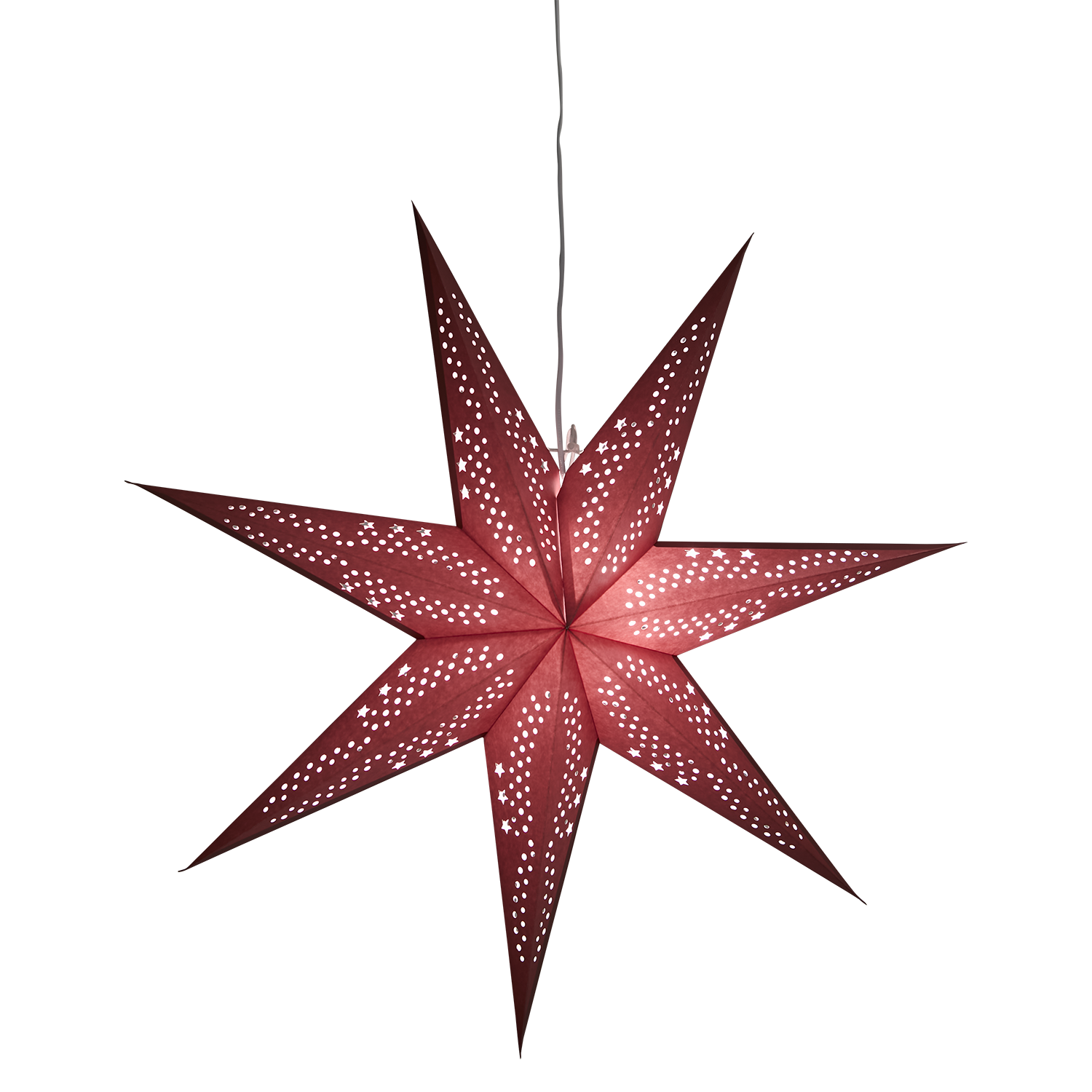 UNI Adventsstjärna, L, Röd