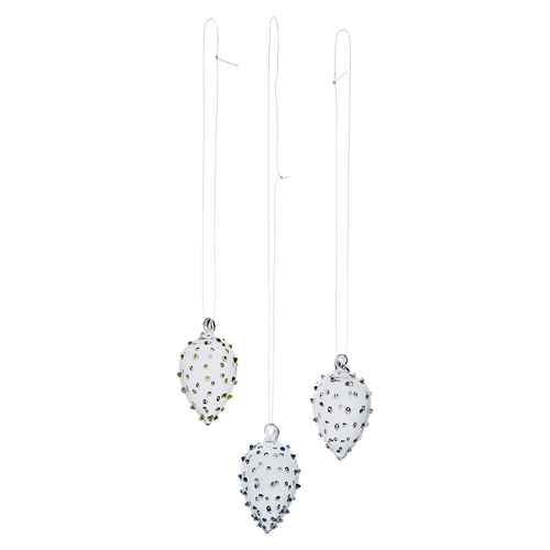 BUNNY Påskdekoration, 3-pack, Rosa/gul/blå 3