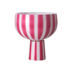 CIRCUS Skål på fot, Rosa/vit