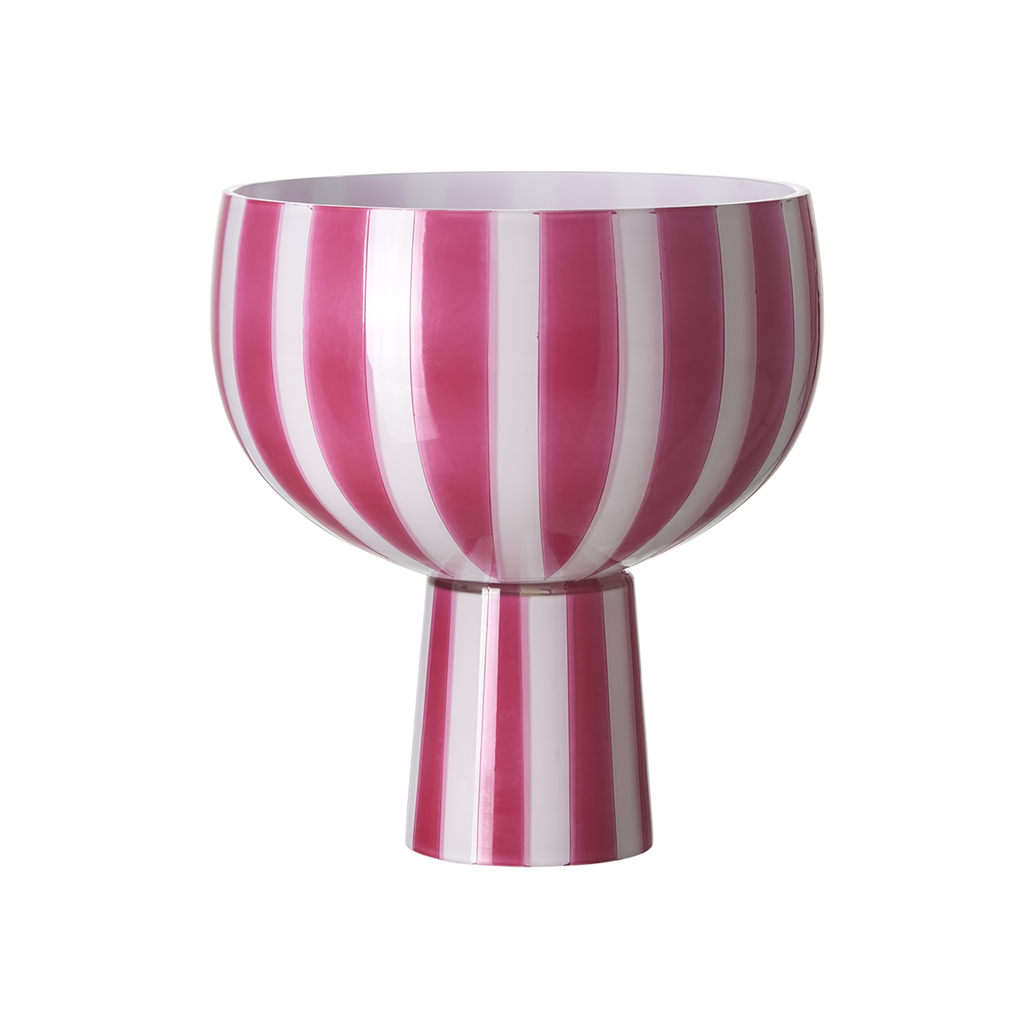 CIRCUS Skål på fot, Rosa/vit