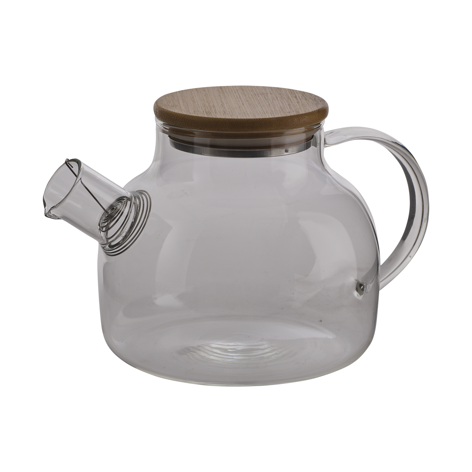SIA Tekanna, Klar/brun – tekanna i klart glas med bambulock och sil i pipen, 1000 ml