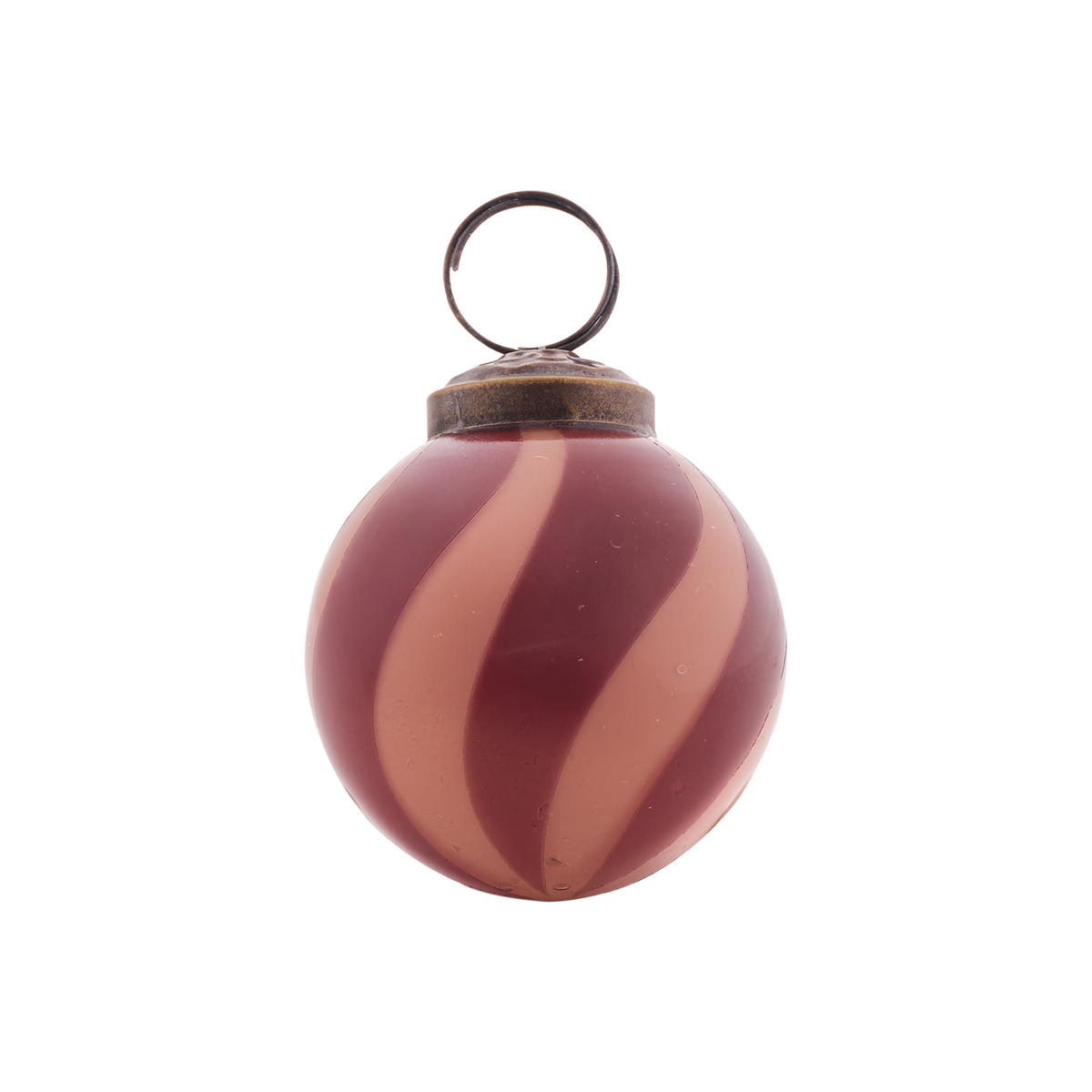 CIRCUS Julgransdekoration, Beige/bordeaux, 7,5 cm