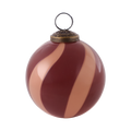 CIRCUS Julgransdekoration, Beige/bordeaux, 10 cm