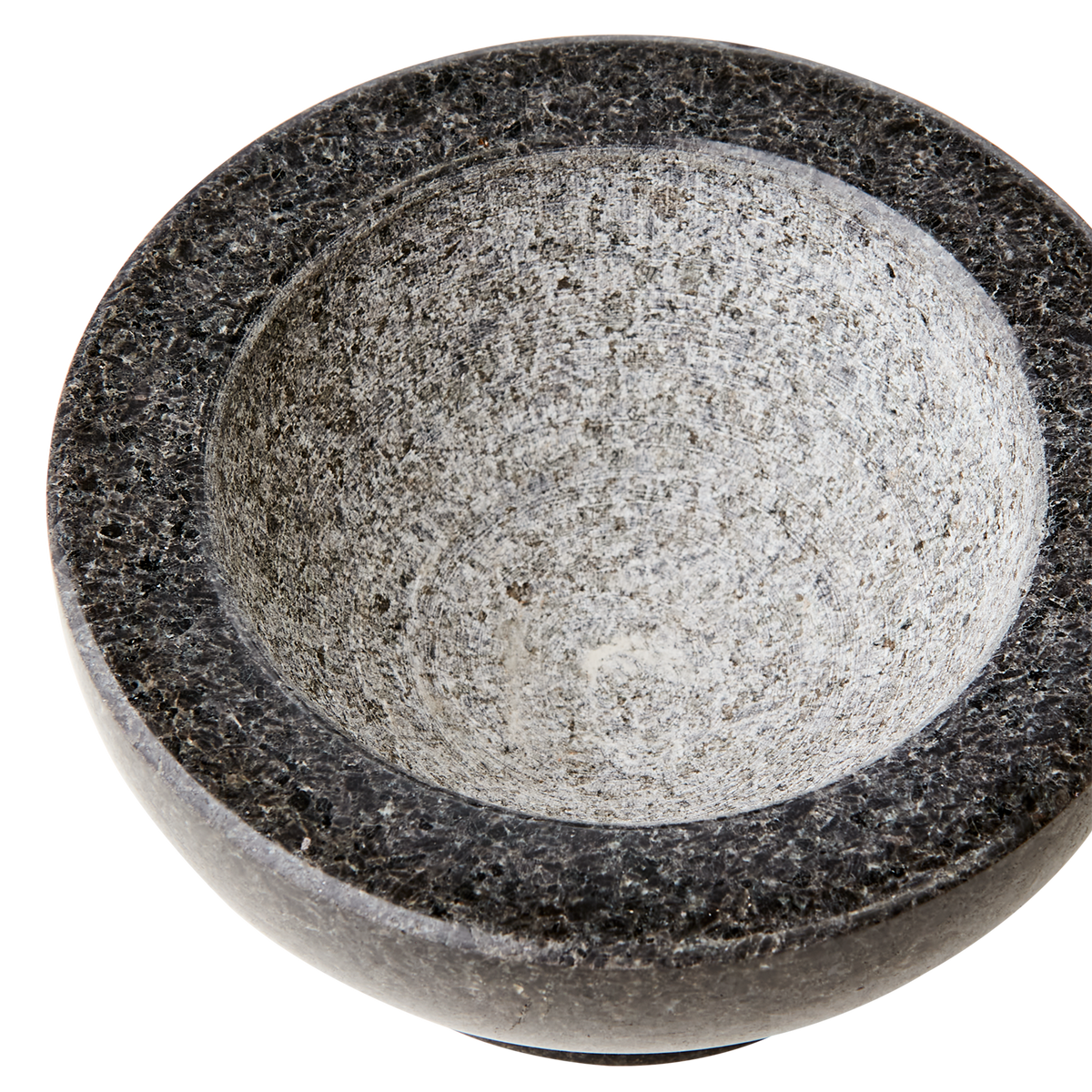 THYME Mortel med stöt i svart granit med avsatt fot, diameter 14 cm – bild 3