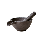 FREJ Mortel dekoration L, Brun/svart