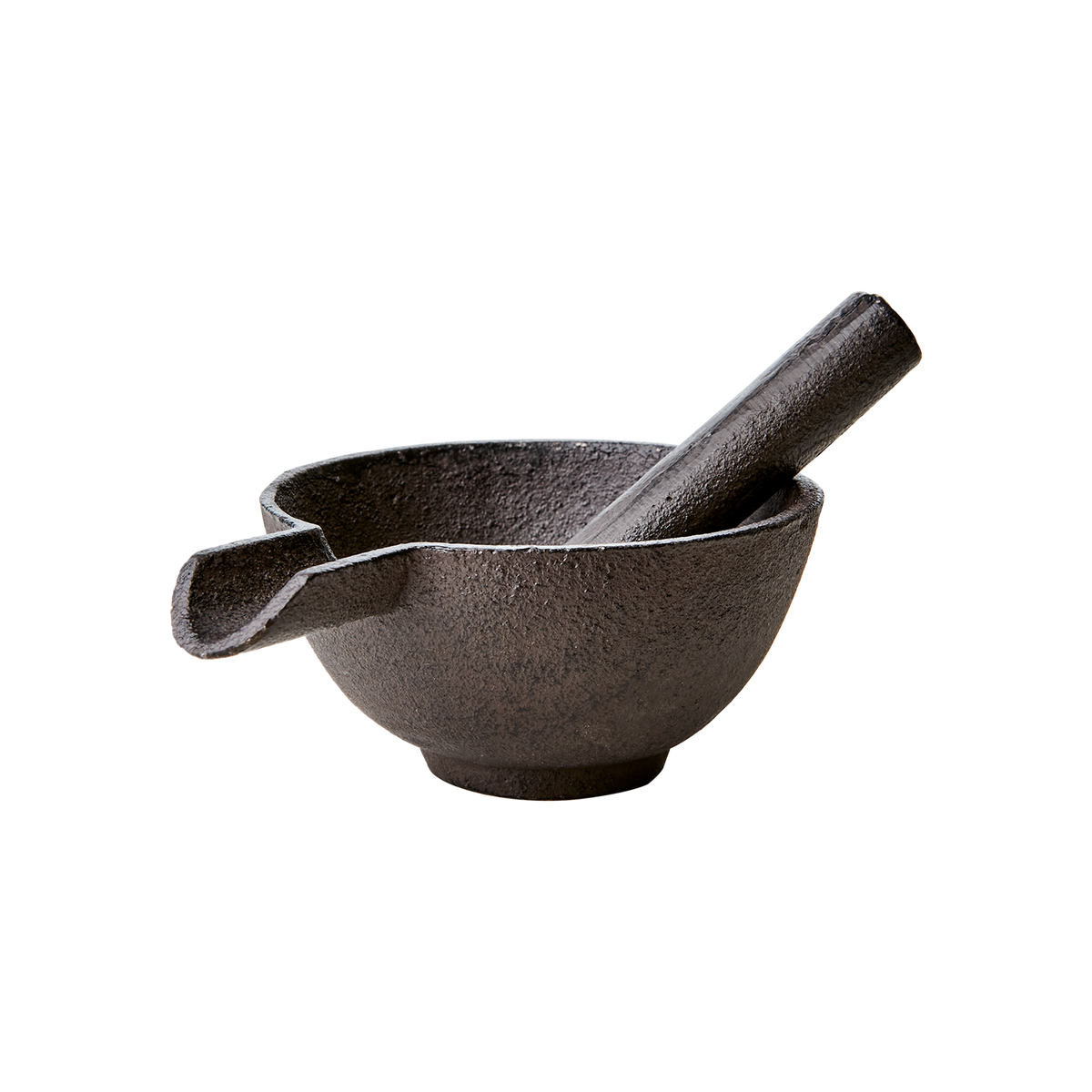 FREJ Mortel dekoration L, Brun/svart