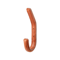 LOKE Krok i konjaksbrunt läder med synliga sömmar, höjd 14 cm